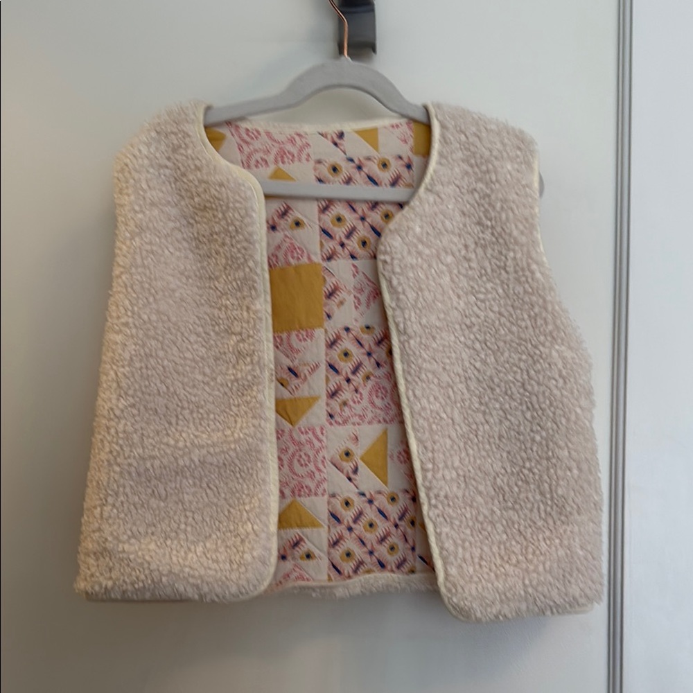 Cozy Cream Kids Vest